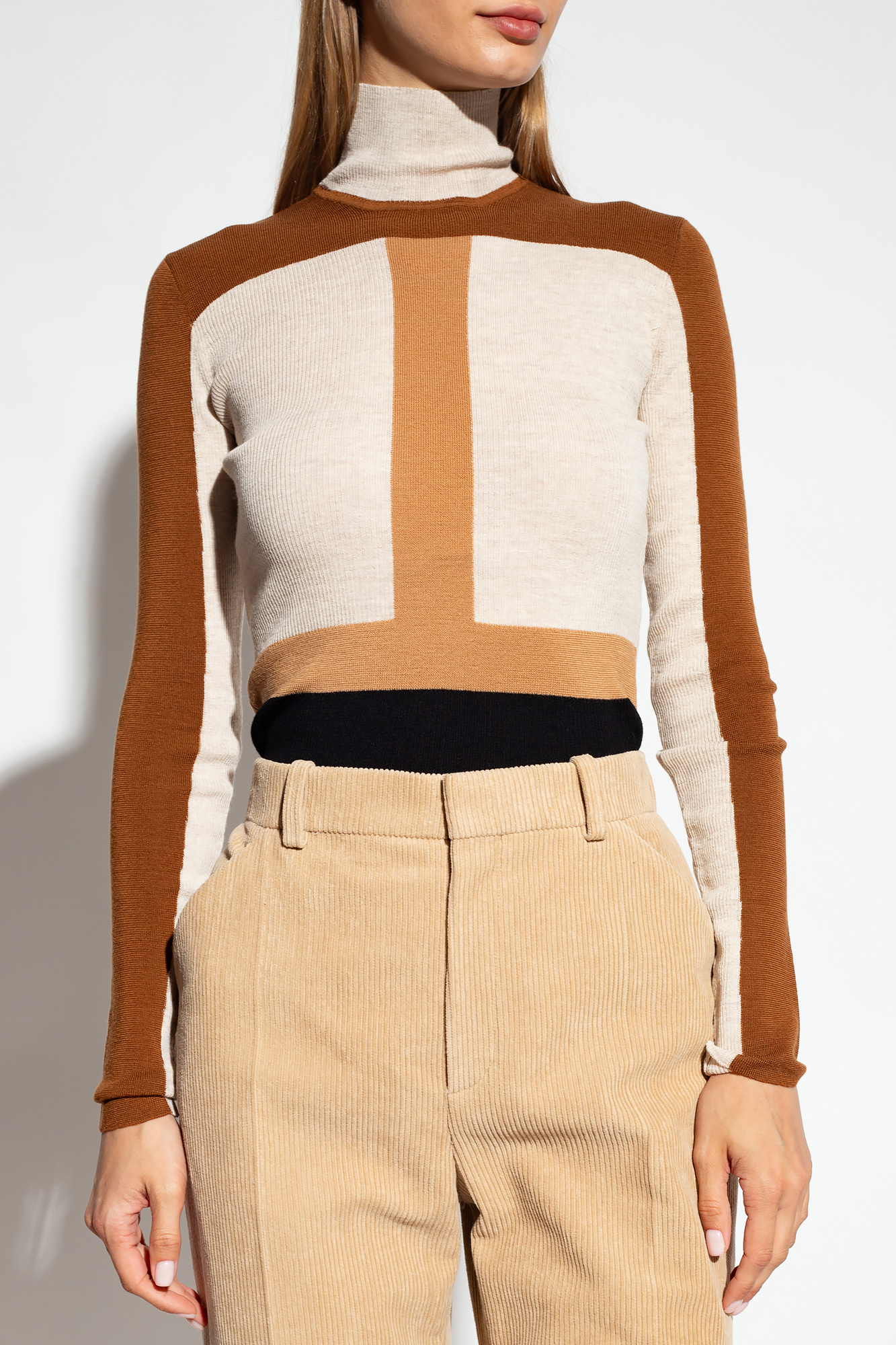 Chloe cropped luxe on sale pullover